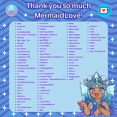 Thank you Mermaid Love!