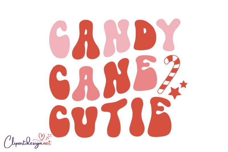 Candy Cane Cutie SVG Design Merry Christmas SVG