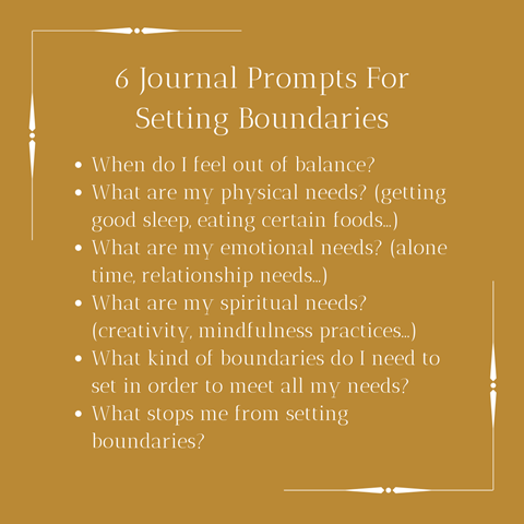 6 Journal Prompts For Setting Boundaries