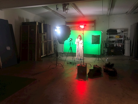 Wider shot of our set up