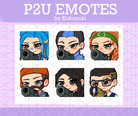 P2U Valorant Emotes Pack 2 - Kokozuki's Ko-fi Shop - Ko-fi ️ Where ...