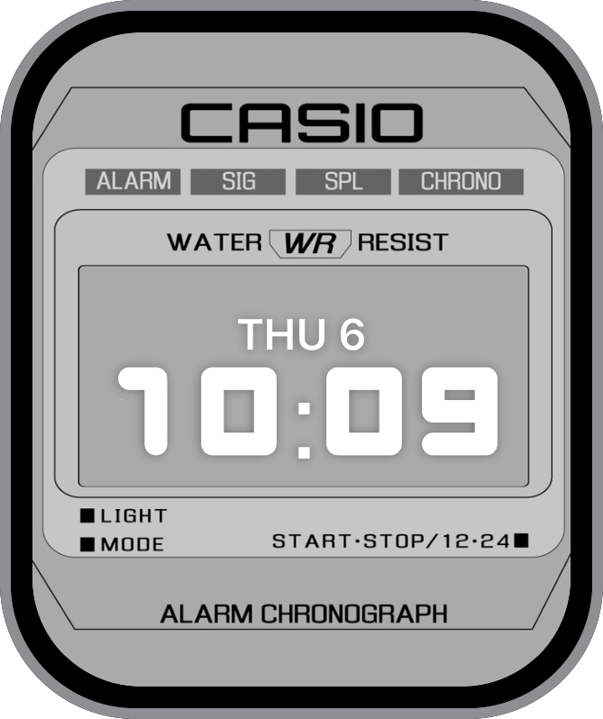 Apple Watch Watchface : Casio A700 - Pong Jira's Ko-fi Shop - Ko