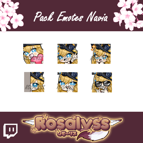 Pack emotes Navia - Rosalyss's Ko-fi Shop - Ko-fi ️ Where creators get ...