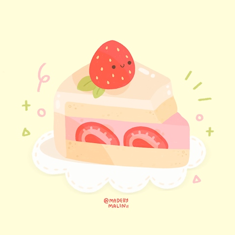 sweet strawberry cake