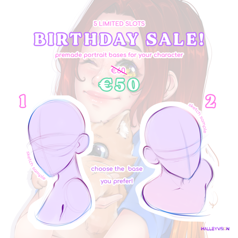 ✨BIRTHDAY SALE COMMISSIONS OPEN!✨
