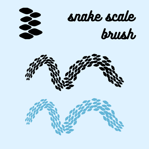 Snake scale brush for Procreate