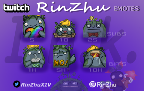 Emotes for RinZhu on Twitch!