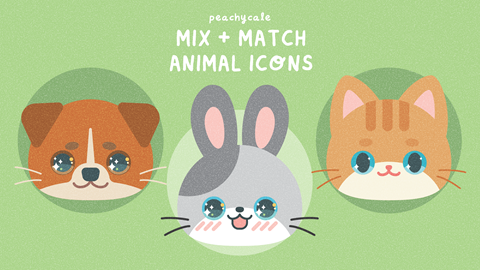 Mix + Match Animal Icon Sample