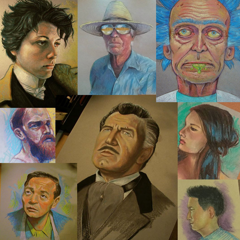 pastel portraits