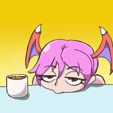 Lilith with coffee
