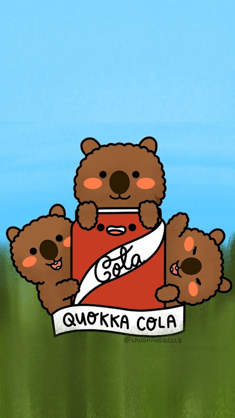 Quokka Cola Phone Wallpaper