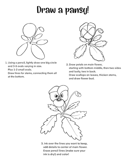 Spring time coloring/activity page!