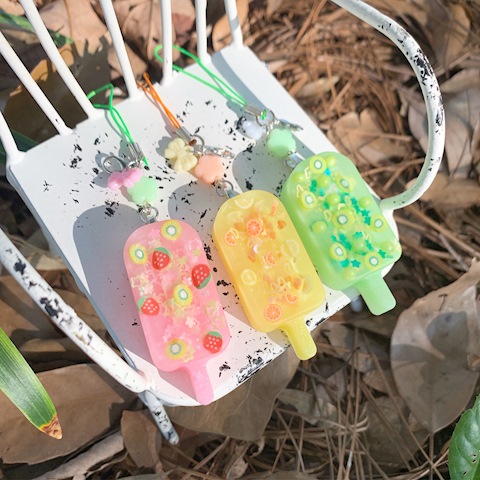 Fruity Popsicle Phone Charms
