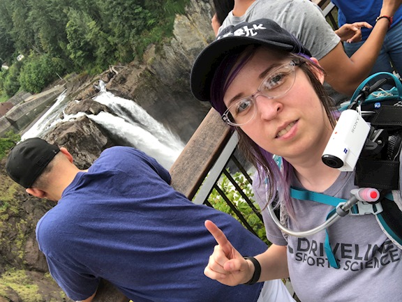 Group photo with chat at Snoqualmie Falls!