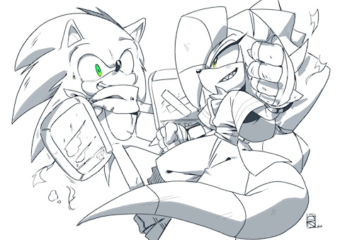 Drift and Sonic spar it out!