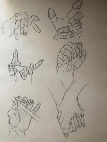 Hands sketches 
