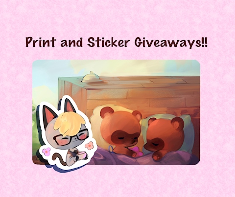 Animal Crossing Print and Sticker!!