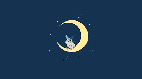 Animated GIF - Moon, Clouds & Stars - Consilina Designs's Ko-fi Shop