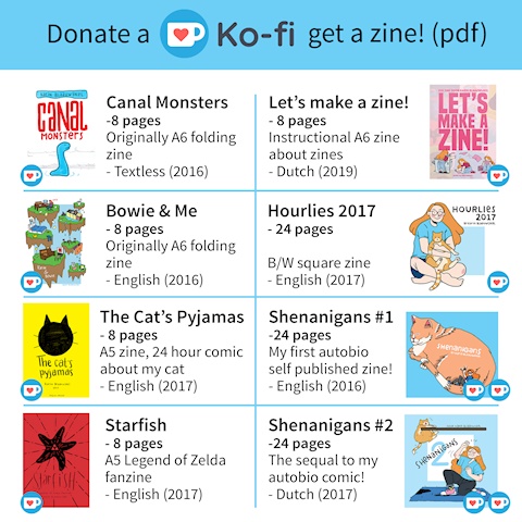Donate a Ko-fi, get a zine!