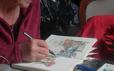 Urban Sketchers at the Reclamation Room
