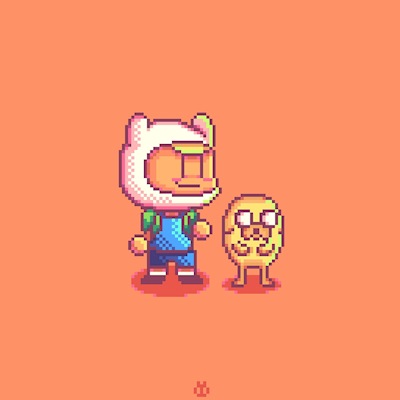 Finn and Jake from Adventure Time ⚔️+🎨