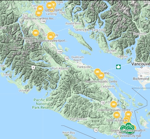 COVID-19 Vancouver Island closures, cancellations 