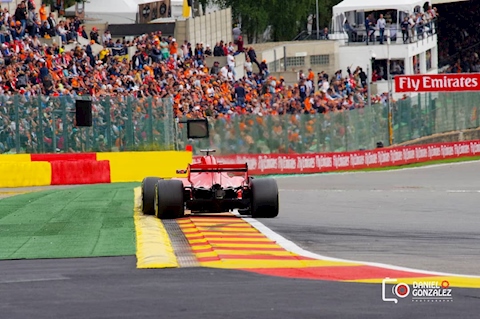 Vettel at Spa Francorchamps 