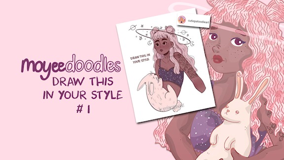 MOYEEDOODLES - DRAW IN YOUR STYLE - 1