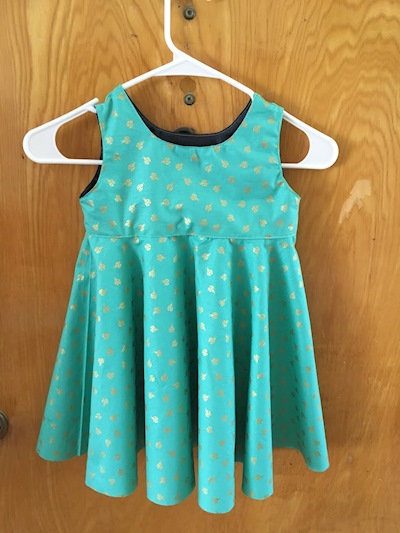 a party dress for an awesome 3 year old I made