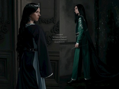 Salazar #Slytherin and #Rowena #Ravenclaw. #Hogwarts #Romance