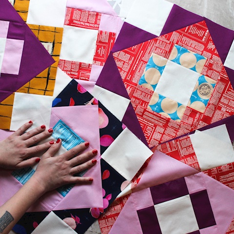 Blog Post on the blog about my Meadowland quilt