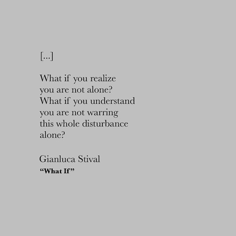 "What If" - Gianluca Stival (poem)