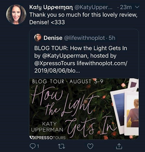 Katy Upperman Tweet