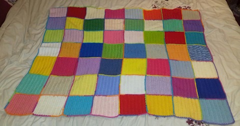 Rainnbow patch blanket