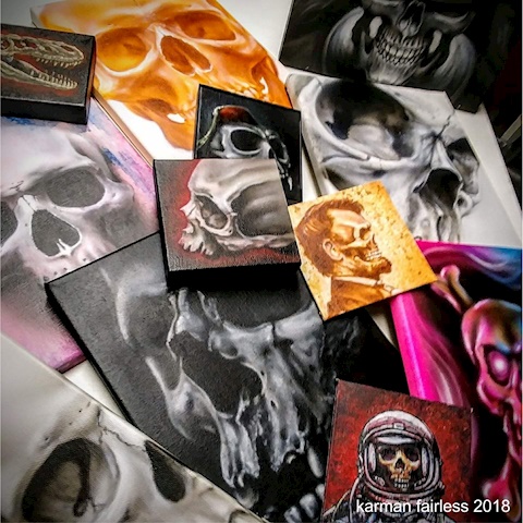 Pile of Skull Art