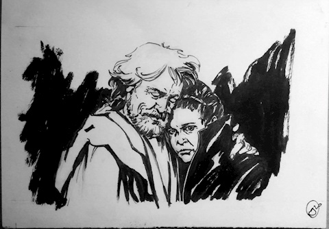 Luke and Leia tribute