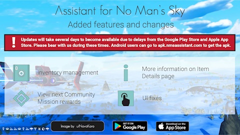 Assistant for No Man's Sky - Update 1.30 🥳🎉