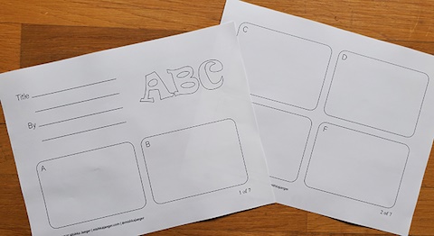 7 Page Alphabet Project Template