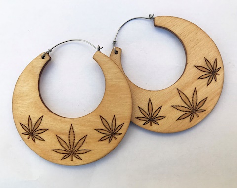 Wooden Cannabis Hoop