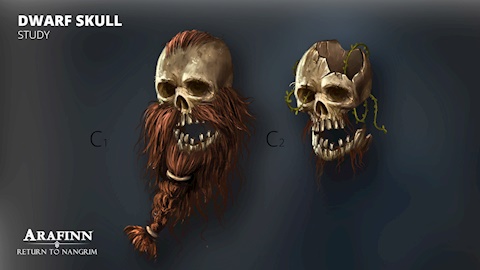Concept study part 3 - dwarven skulls