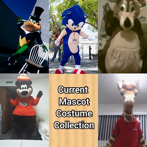 Current Mascot Costume Collection from 2018
