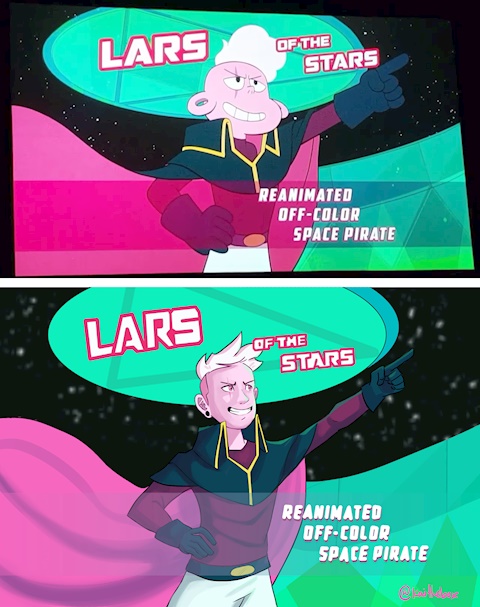 Steven Universe Redraw: Lars of the Stars