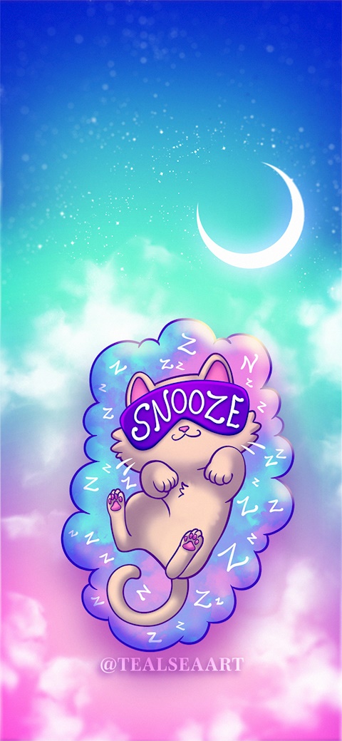 Snooze Kitty - Wallpaper
