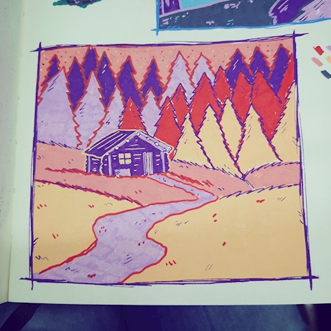 A tiny house near the forest