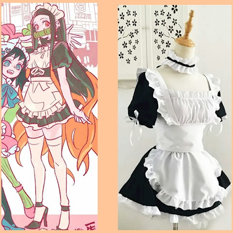 New cosplay, Nezuko maid 🎀