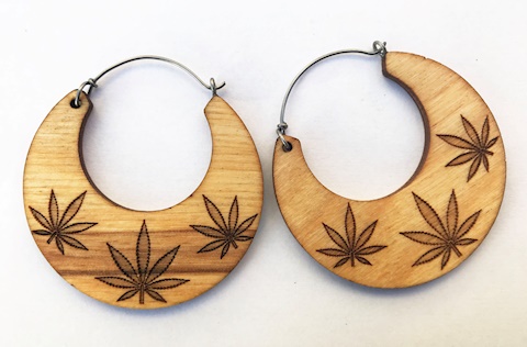 Wooden Cannabis Hoop