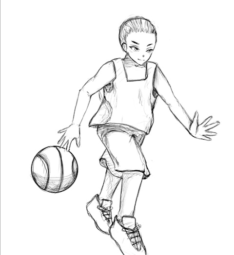 Daily sketch- basketball