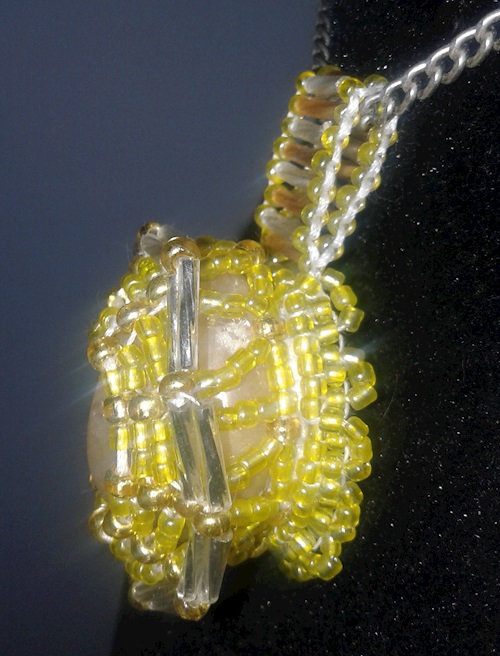 Yellow Calcite Pendant (Side View)