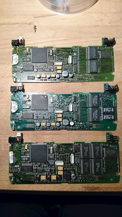 Three very different Series 3a mainboards