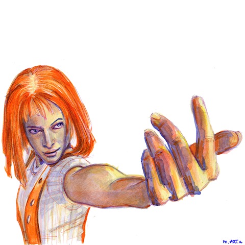 Leeloo in the Fifth Element